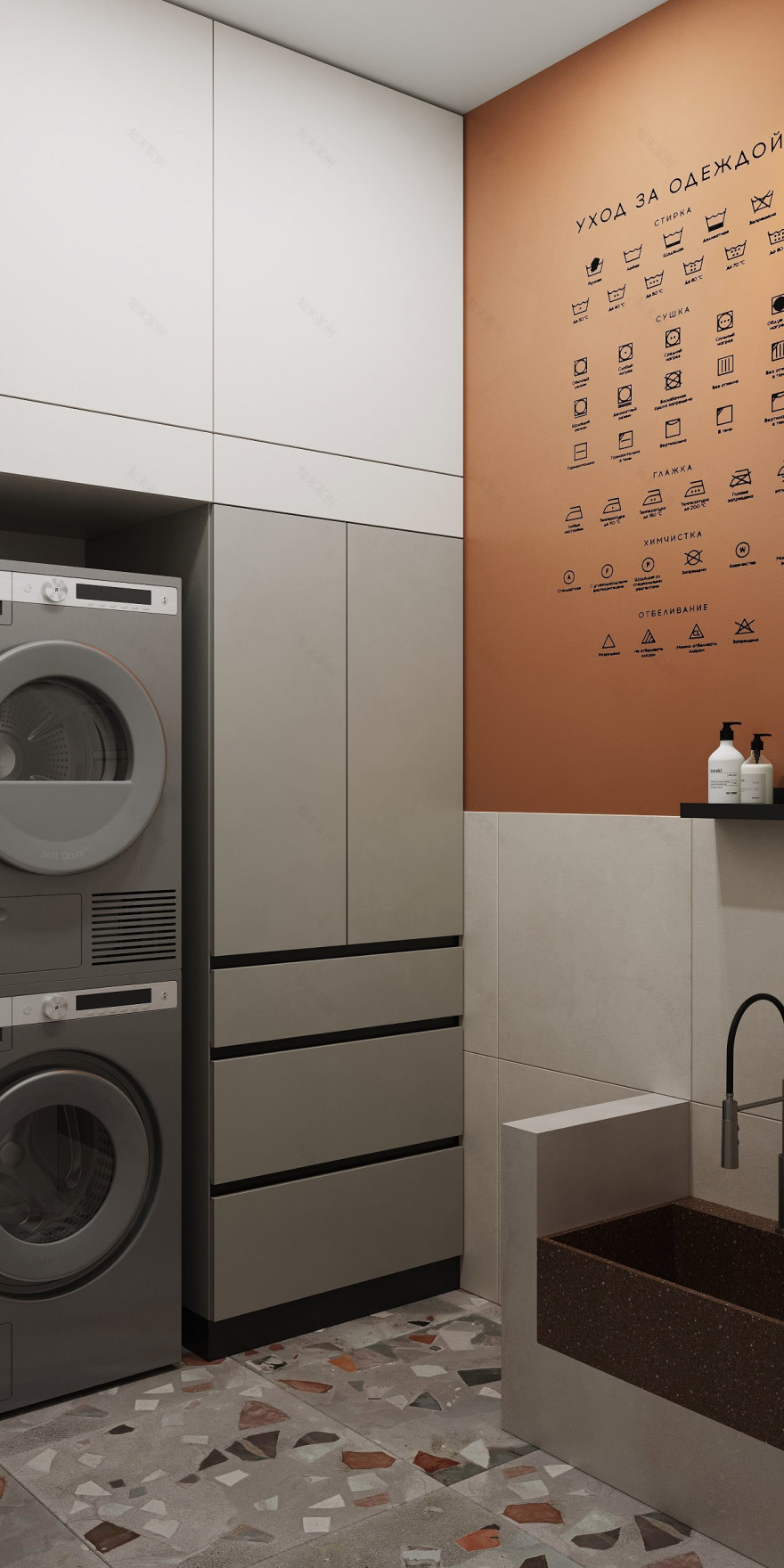 带南方风格的公寓设计丨俄罗斯莫斯科-29