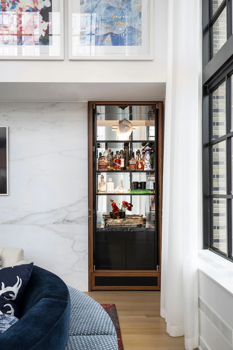 挑空别墅丨美国曼哈顿丨Studio Ness-22