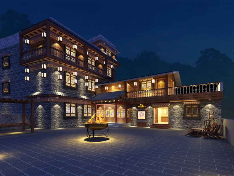 九寨沟黄哈达藏家乐-1