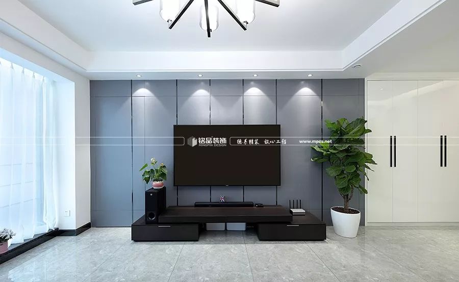 现代风格六合天寓,黑白色调演绎高级感生活-14