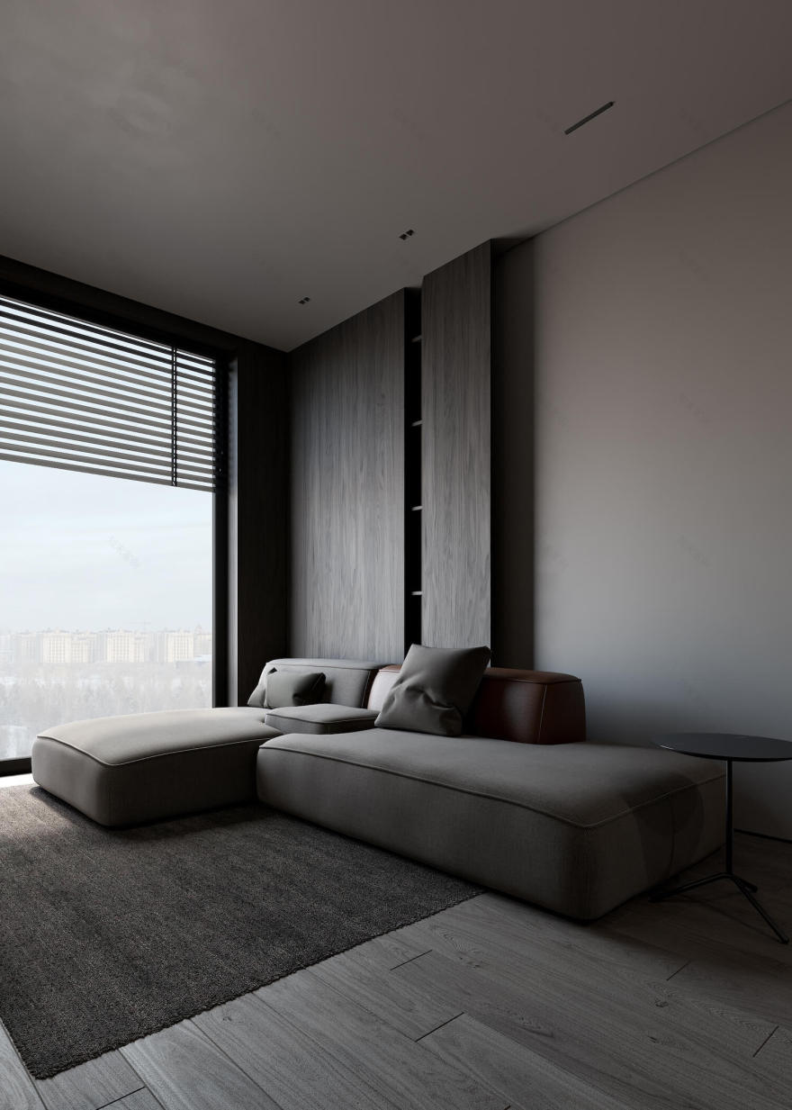 阿斯塔纳的单身公寓丨哈萨克斯坦丨Kvadrat Architects-12