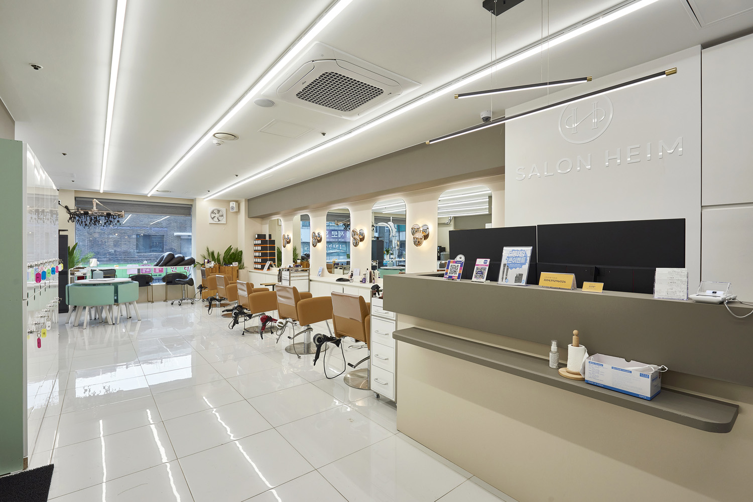 韩国 27 平极简美容室设计-4