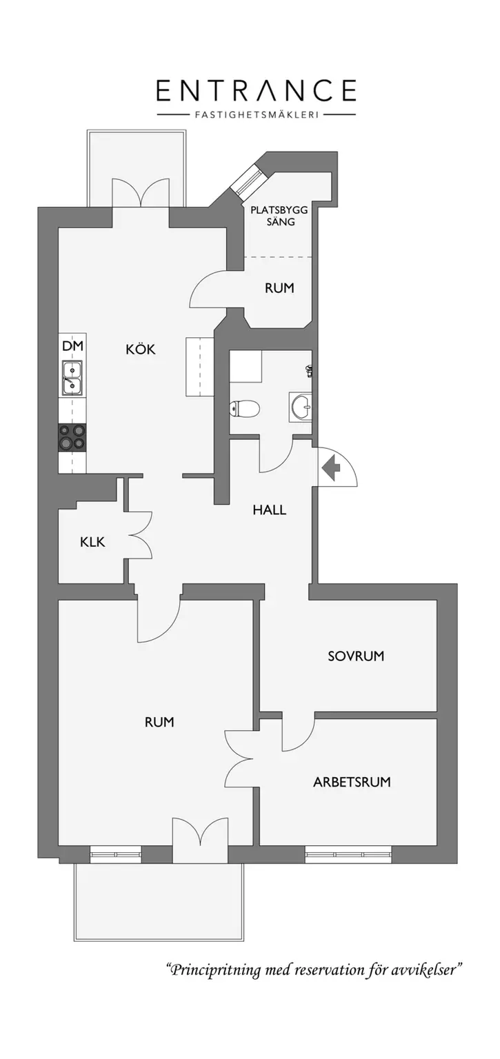 瑞典古宅中的灰色乡村厨房-35