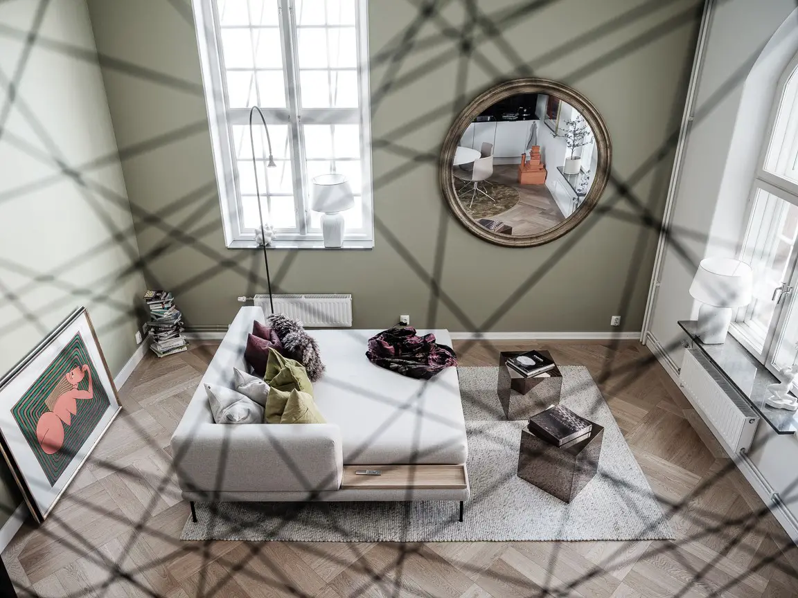 瑞典旧厂房现代公寓——钢制楼梯与原窗的美感碰撞-1