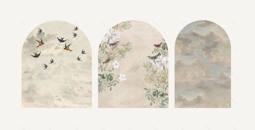 拱形壁纸设计项目-3