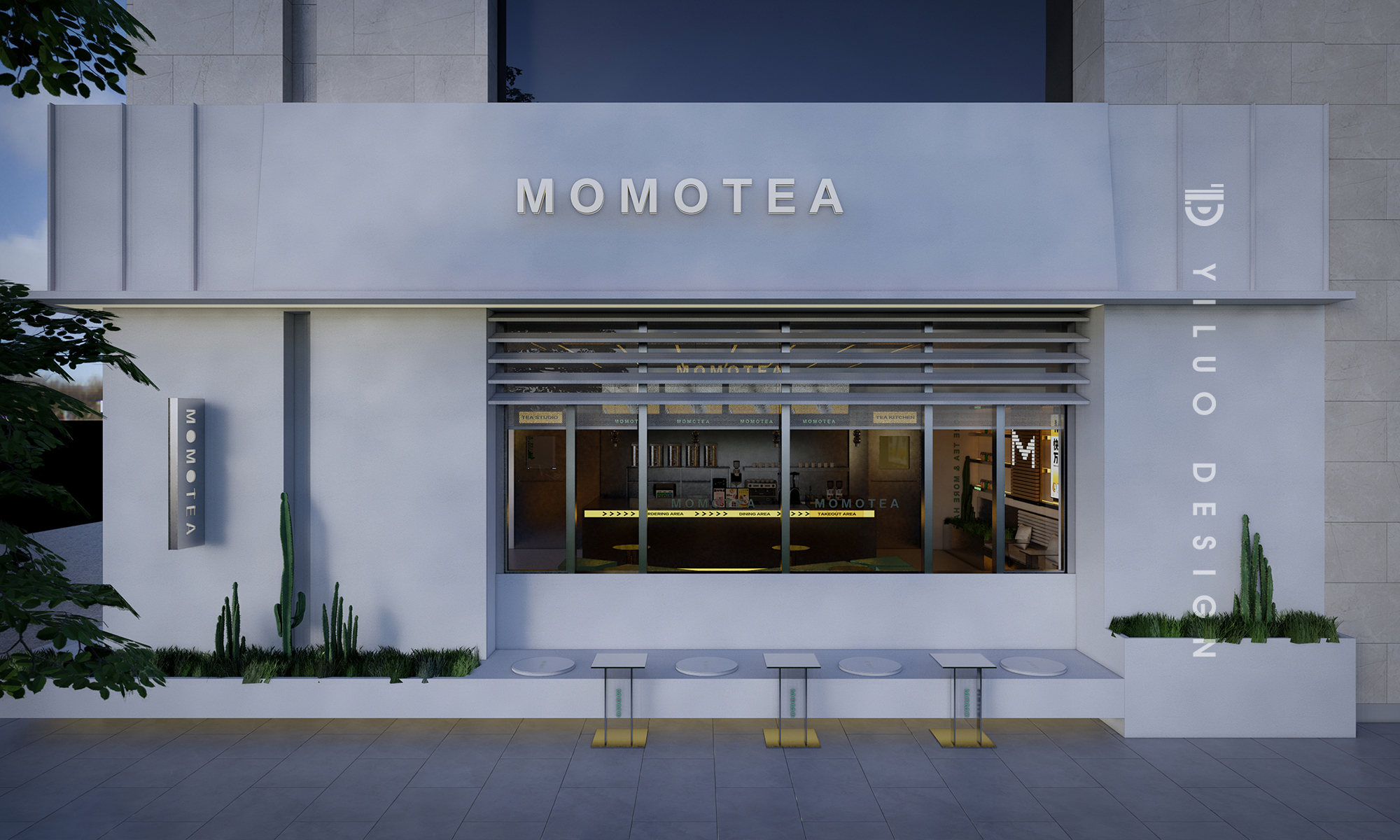 哈尔滨 MOMO TEA 奶茶店茶饮空间设计丨中国哈尔滨丨YILUO DESIGN STUDIO-14