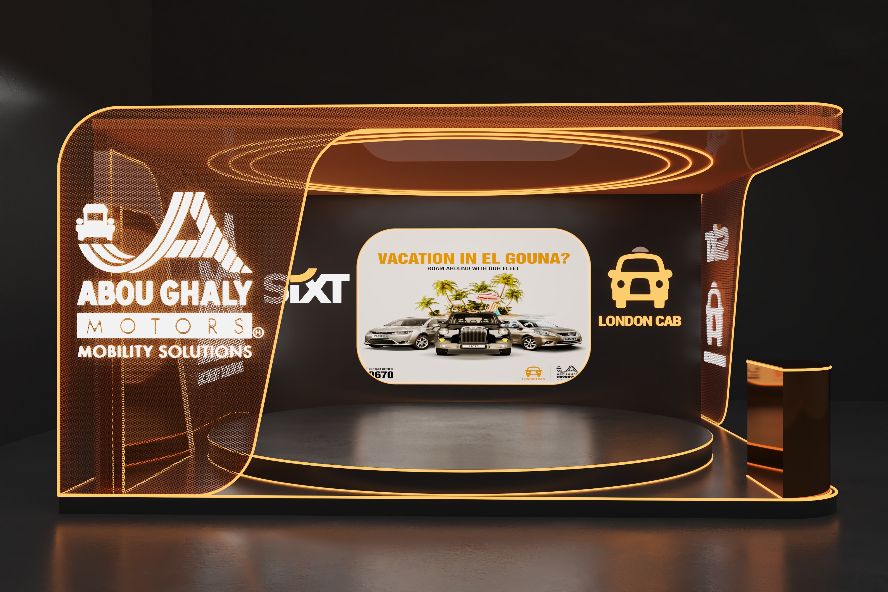 阿卜杜·加利展位（这里假设Abou ghali是人名，因为没有足够背景信息，Abou也可能拼写有误，若有更多信息可使翻译更精准 ） 丨GHOUL design studio,Fayrouz wael-8