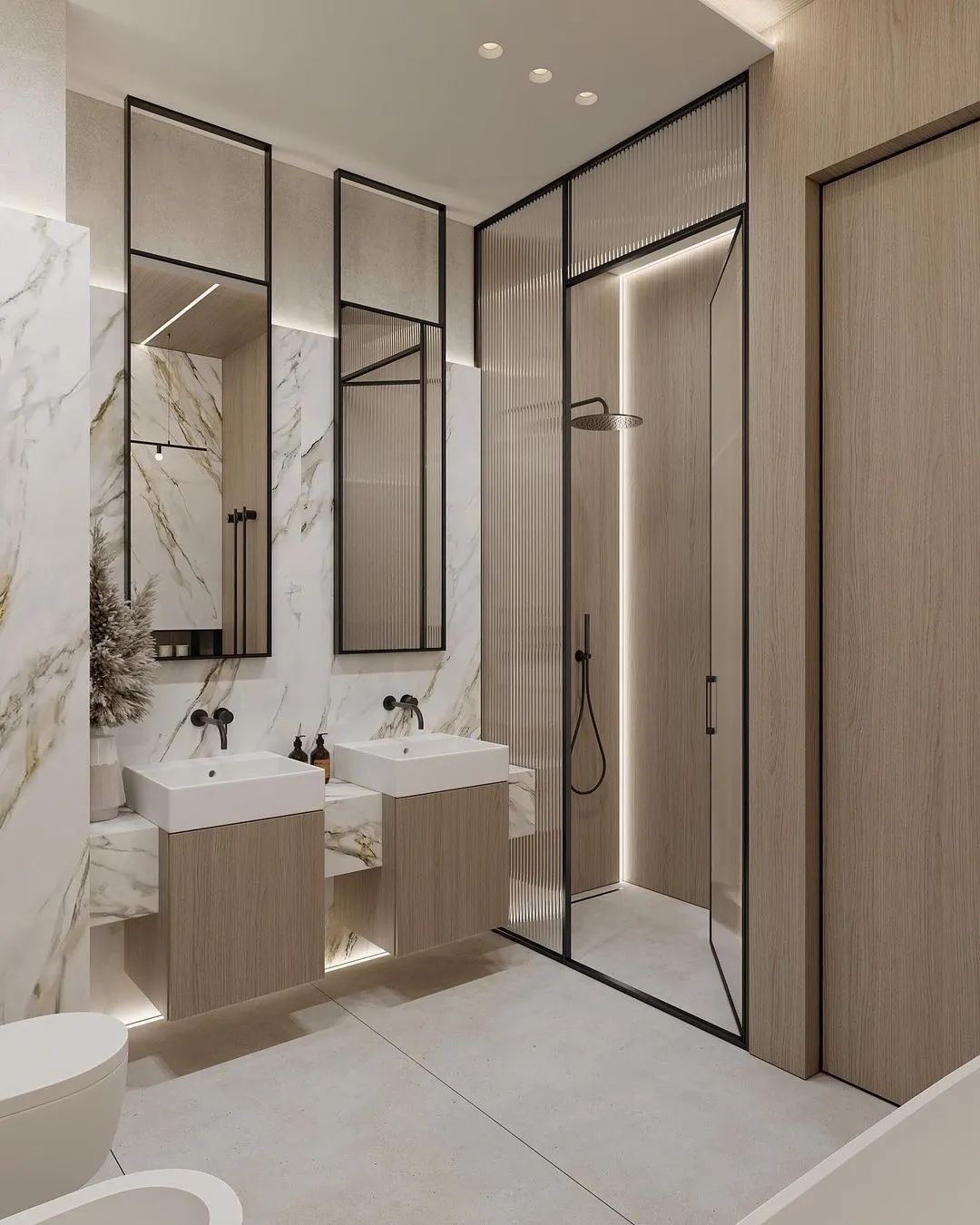 奶油色调的现代空间设计丨俄罗斯圣彼得堡丨DE&DE Studio-27