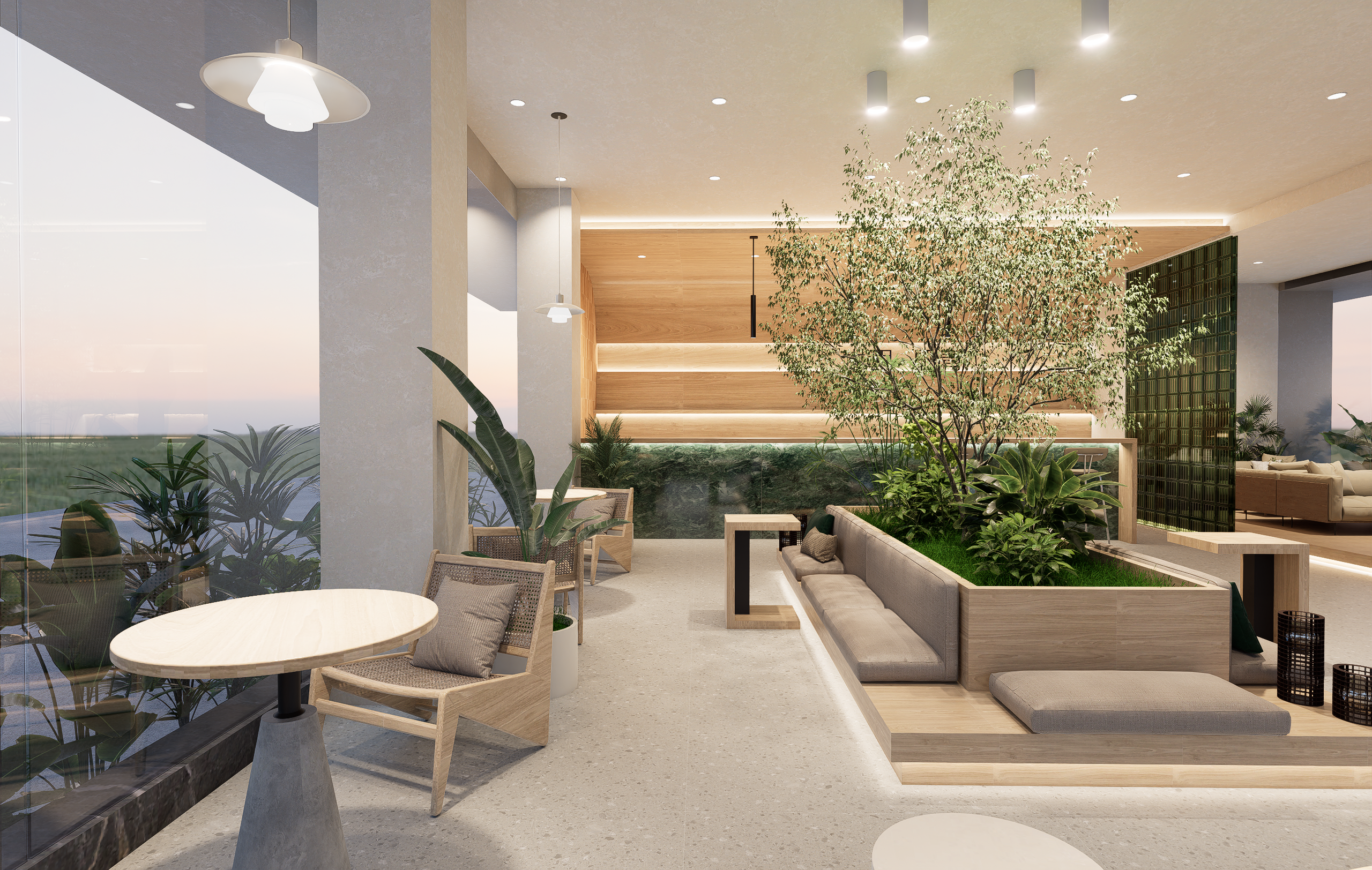 「木里・见青」· 城市中的自然疗愈咖啡厅设计-9