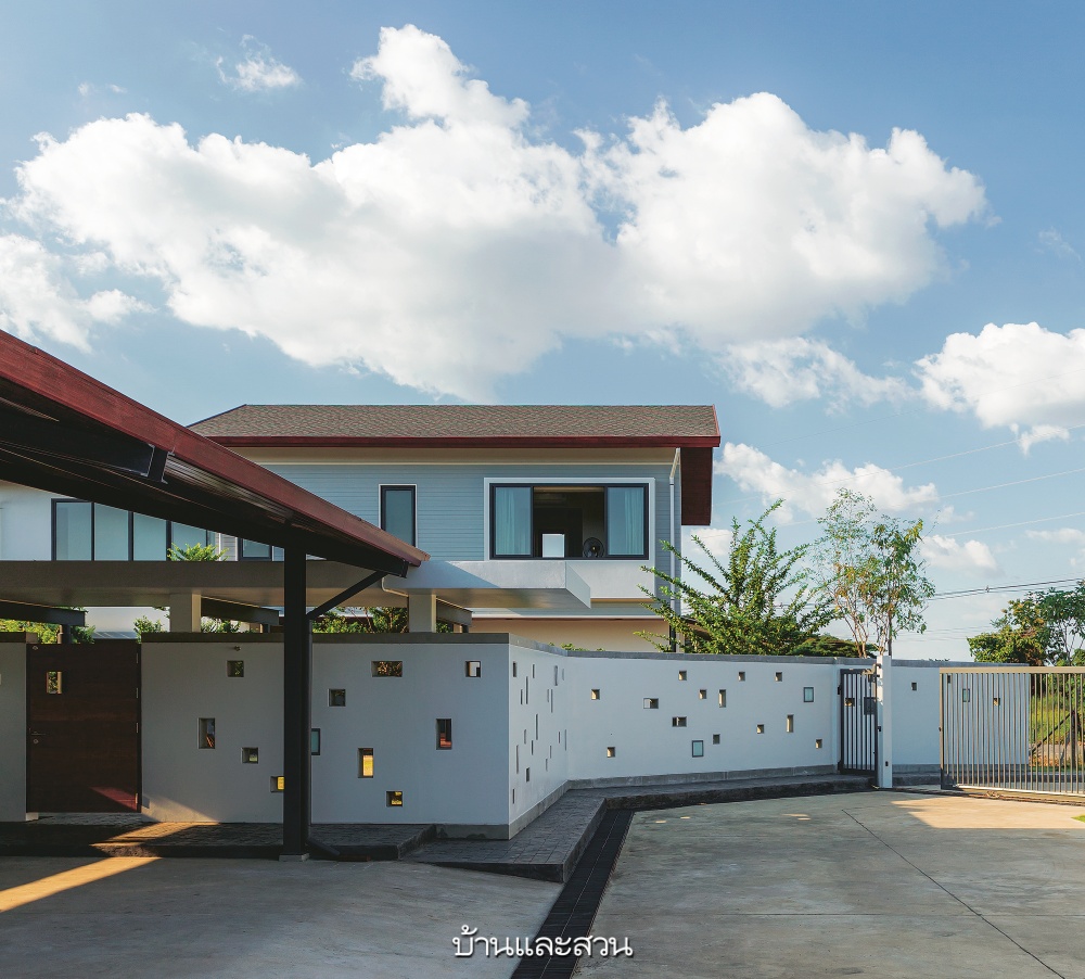 แบบบ้านโมเดิร์น FESTUS HOUSE เฉลิมฉลองความสุขผ่านสวนกลางบ้าน-6