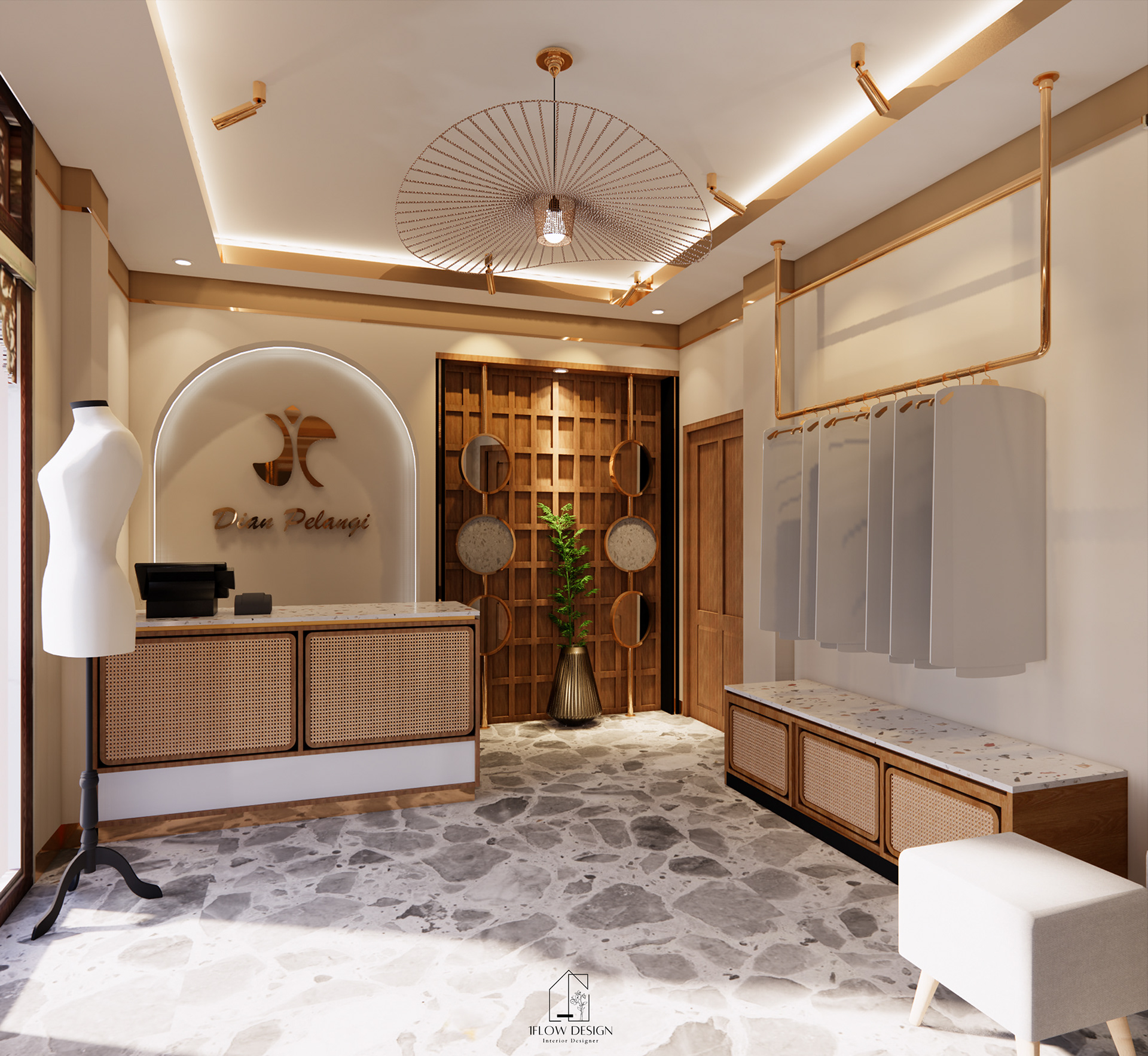 黄金精品店与美味设计丨Kabiné Studio-5