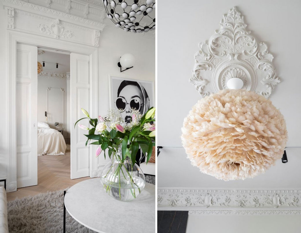 斯德哥尔摩独特公寓 | 黑白装饰的视觉冲击-16