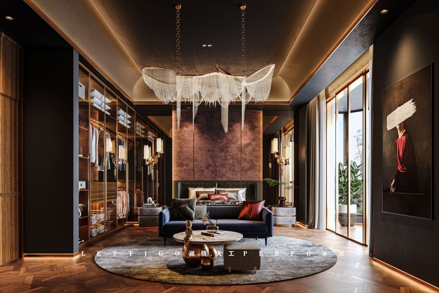 沉稳而不沉闷，奢而不俗的极致港式奢华别墅豪宅系列-10