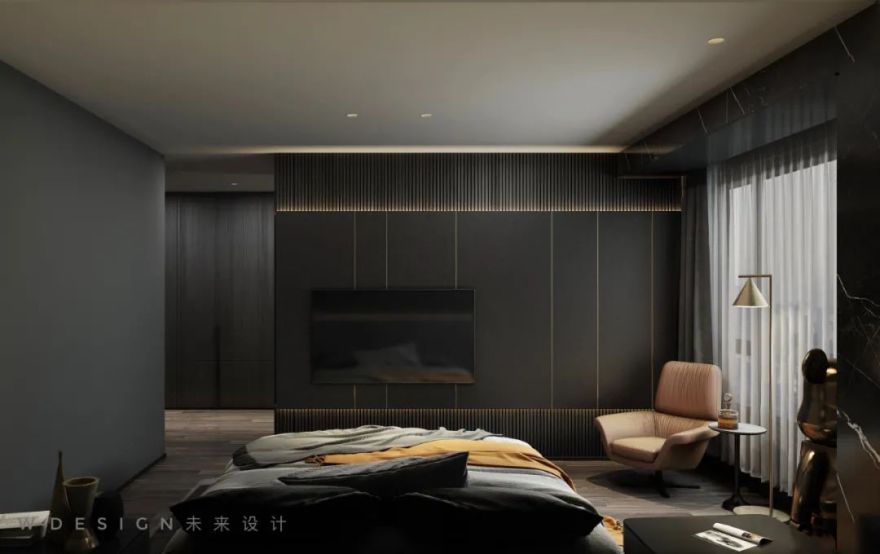 龙岩未来设计 | 现代高级黑灰家居空间-29