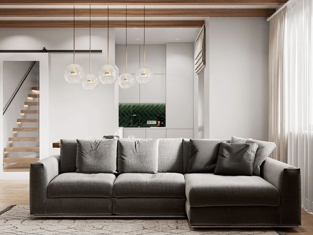 简约时尚！79平ins风复式公寓设计-4