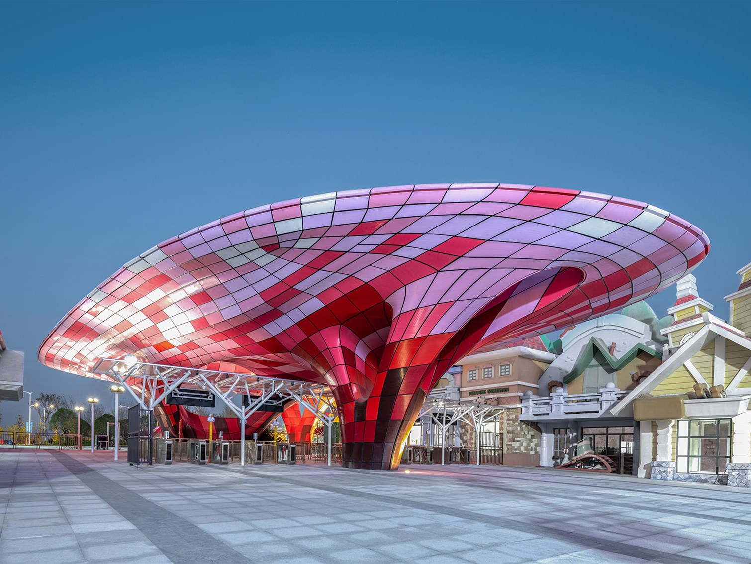 南京欢乐谷主题乐园东大门景观丨中国南京丨上海创盟国际建筑设计有限公司-3