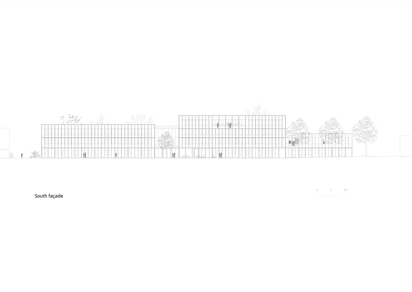 法国佩萨克大学校园经济大厦 H 楼丨Marjan Hessamfar 和 Joe Vérons 建筑师协会-49