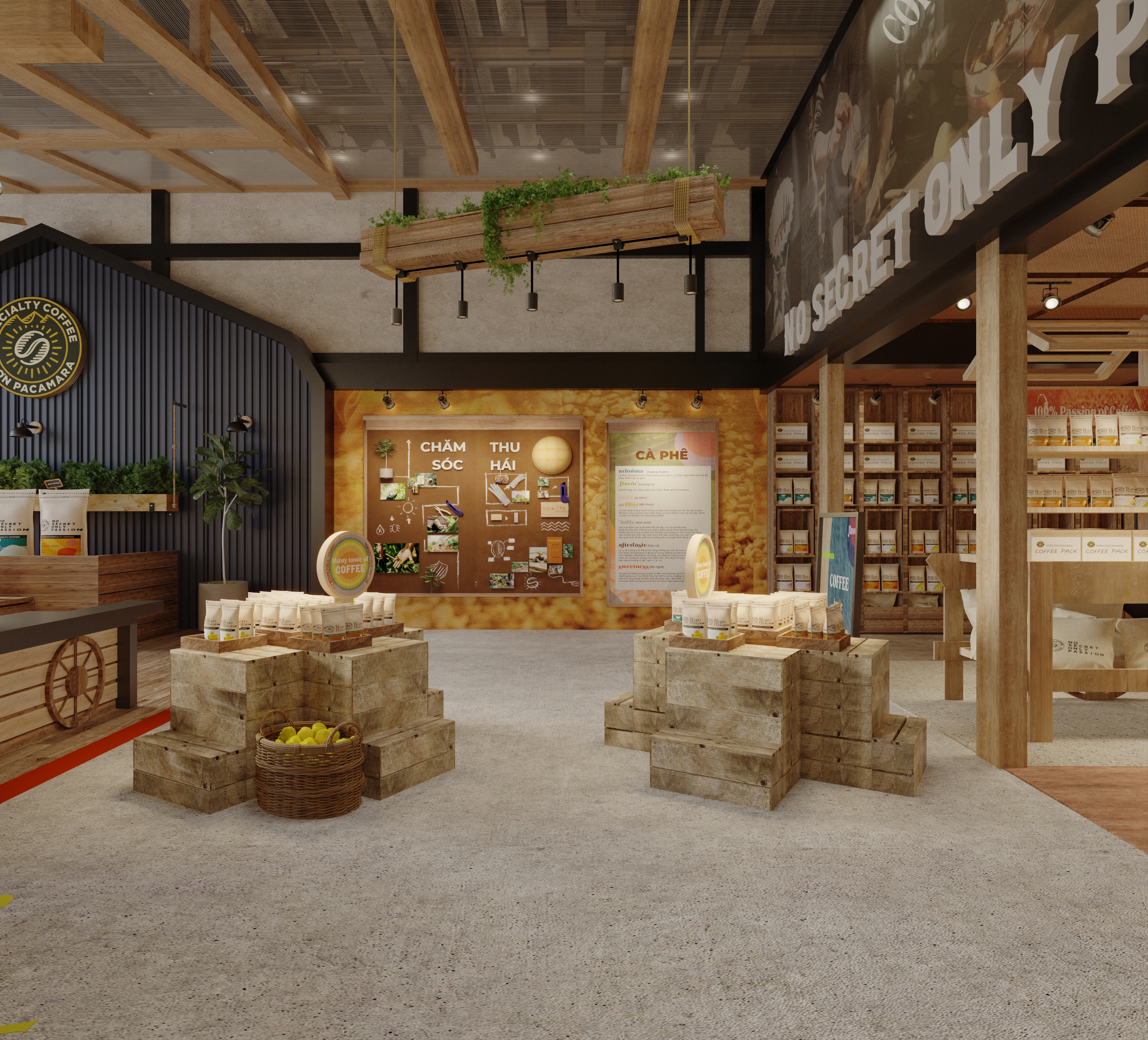 展示店及咖啡烘焙店 Sơn Pacamara 设计项目-5