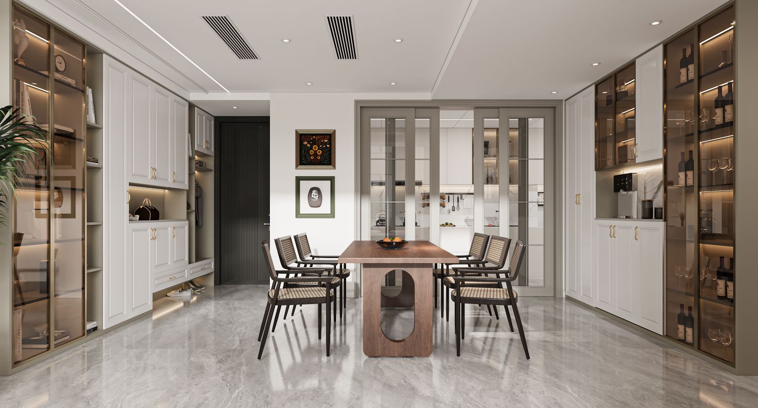 空间渲染—美式复古别墅-5