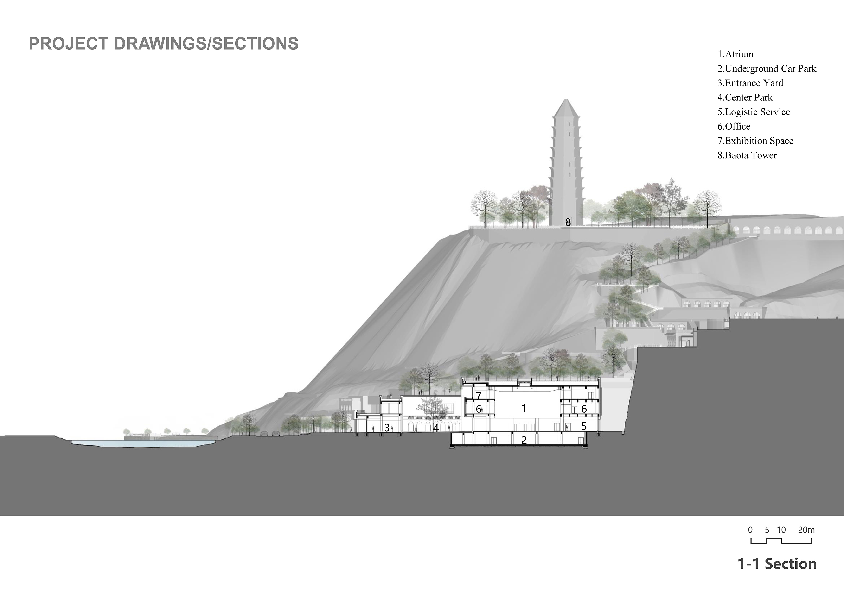 Yan’an Baota Mountain Tourist Service Center | Architectural Design & Research Institute of Tsinghua University Co., LTD.-28