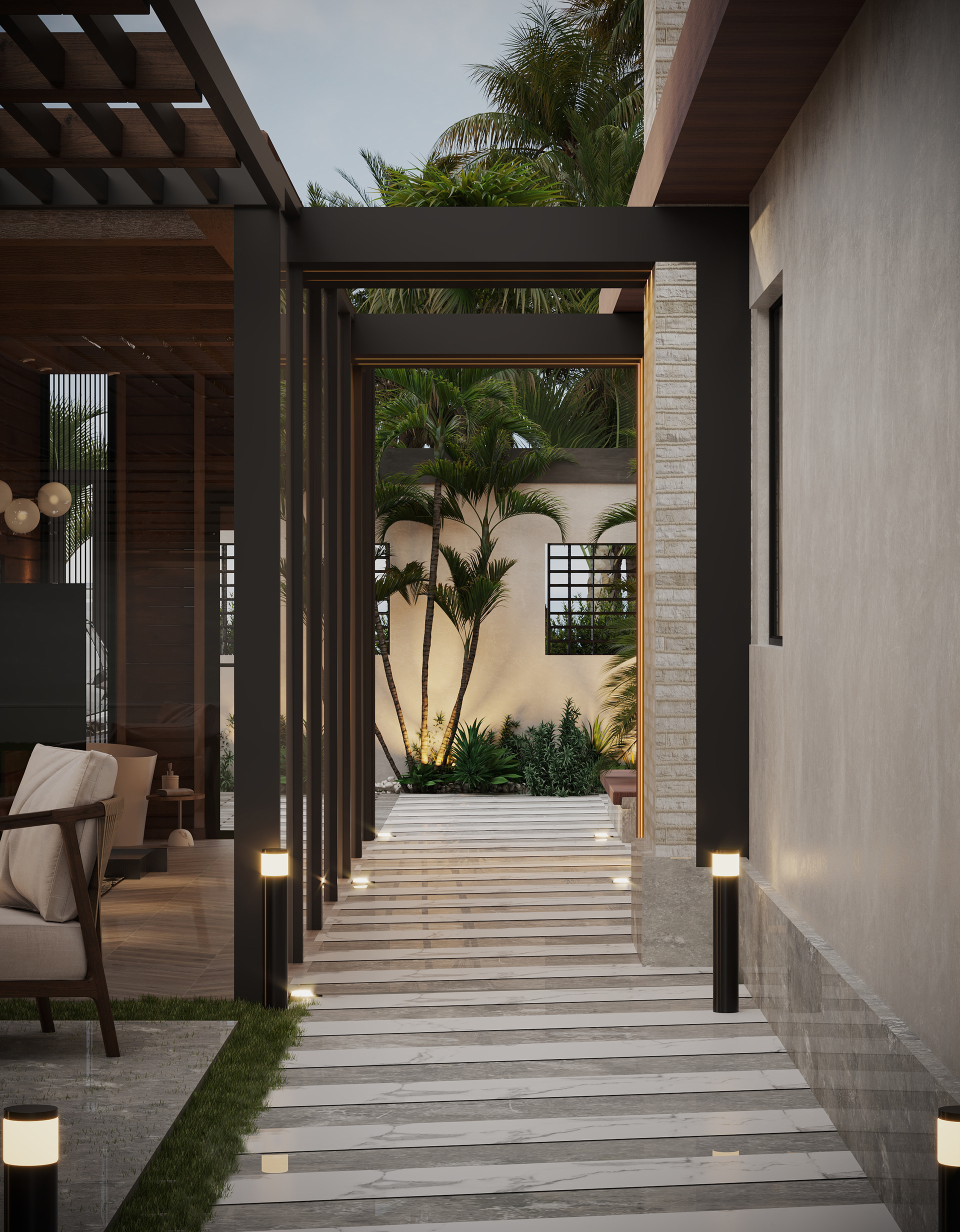 Rehab Villa 室内可视化设计丨Taj DesignSherif Helal-53