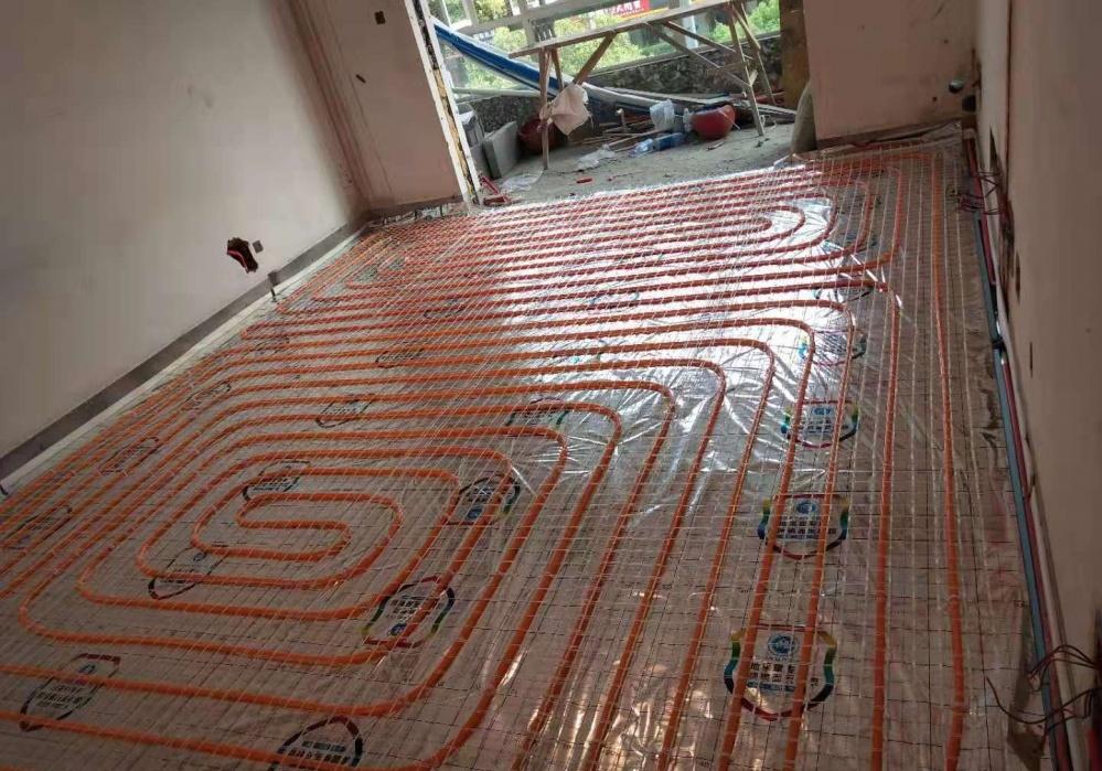 
上海闵行古美路望族新苑威能地暖安装示意图 -1