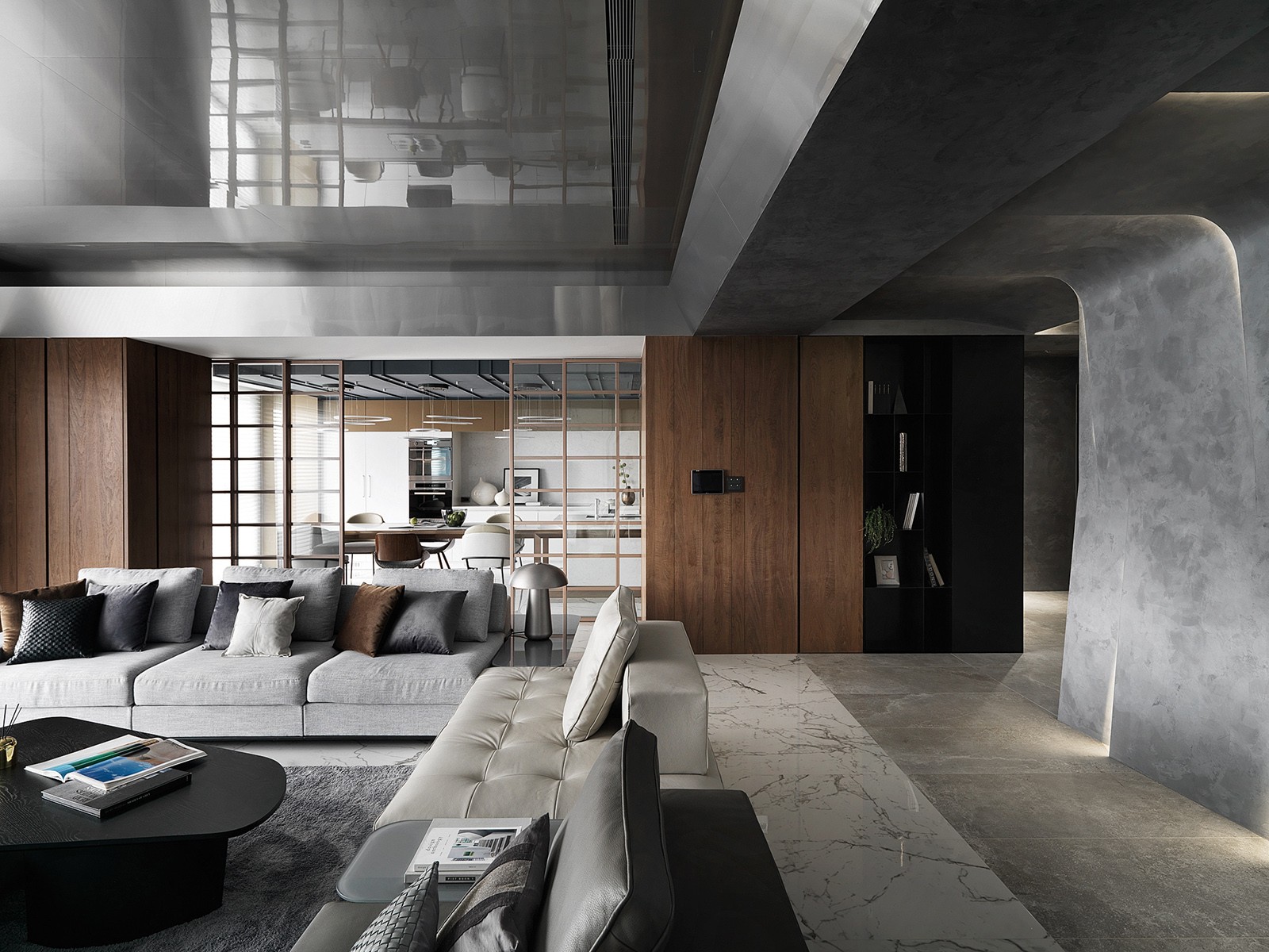 怀生国际设计打造 330m²现代高级灰大平层-10