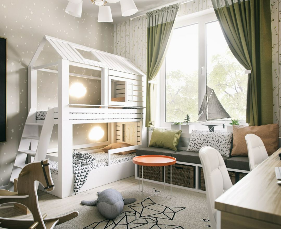 双人间与单人间儿童房设计解析-17