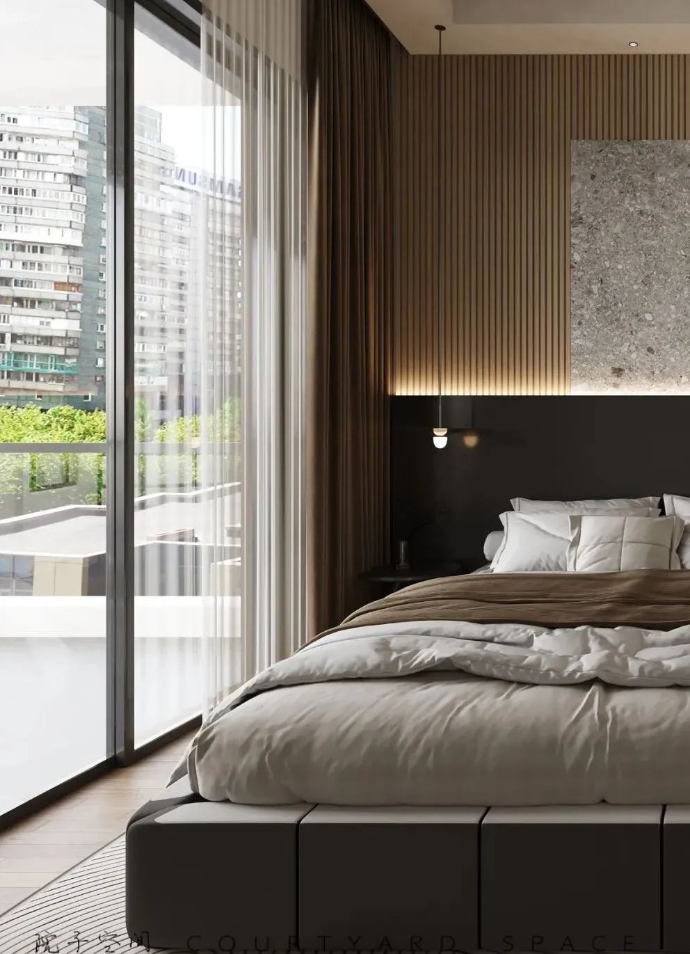 南山国际社区轻复古法式风设计案例丨院子空间设计工作室-47