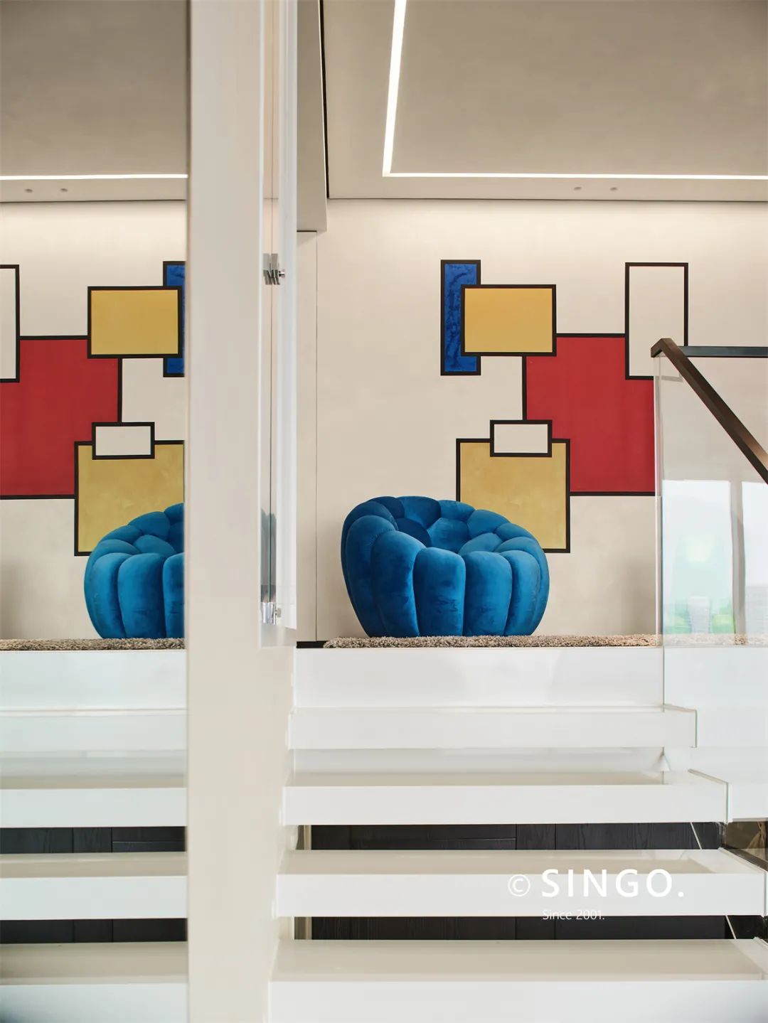 现代轻奢宁波钓渔台复式住宅丨中国宁波丨星杰全案设计团队-38