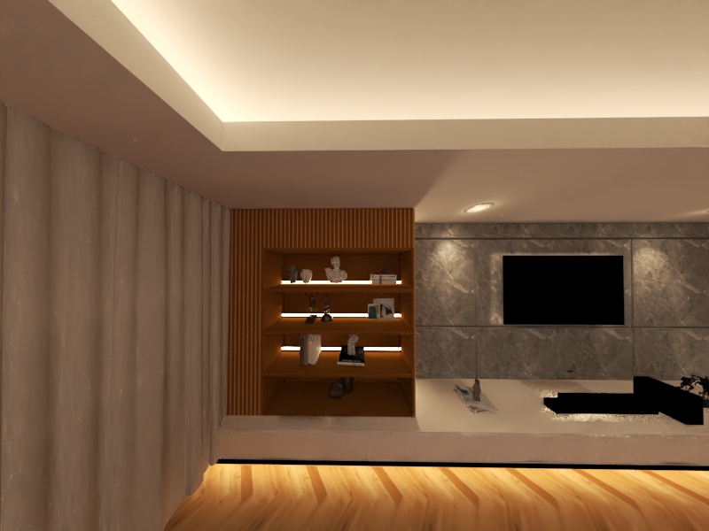 Modern Living Room By 3dMax-3