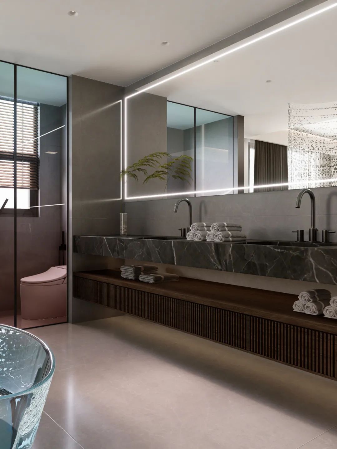 阳光紫郡 · 浪漫轻奢的玻璃糖块空间丨中国成都丨集辰创意空间设计-46