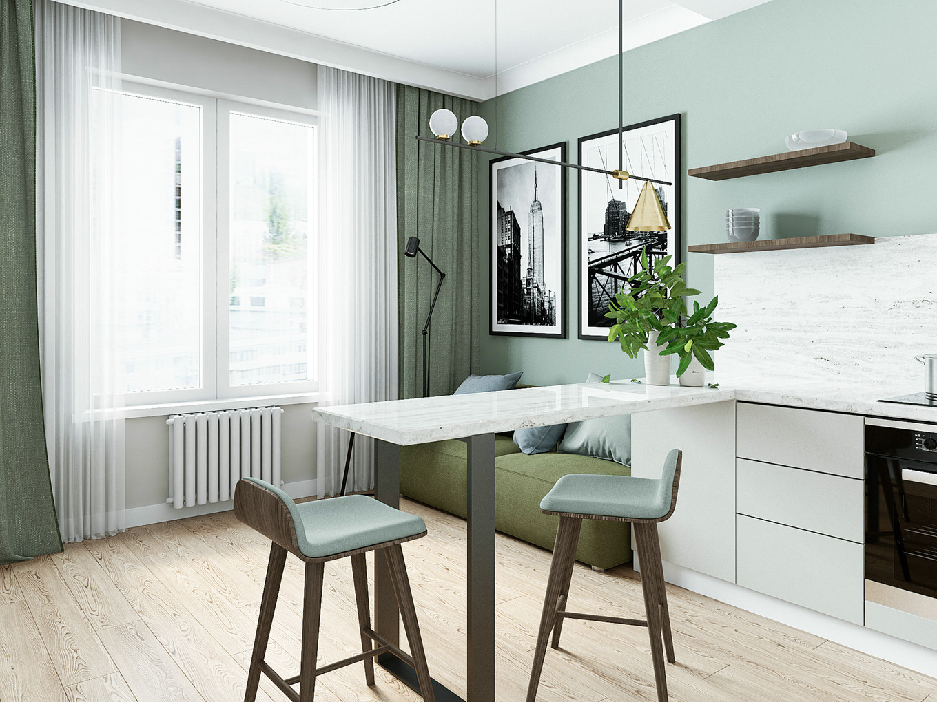 绿色北欧风，文艺小清新的简约生活-3