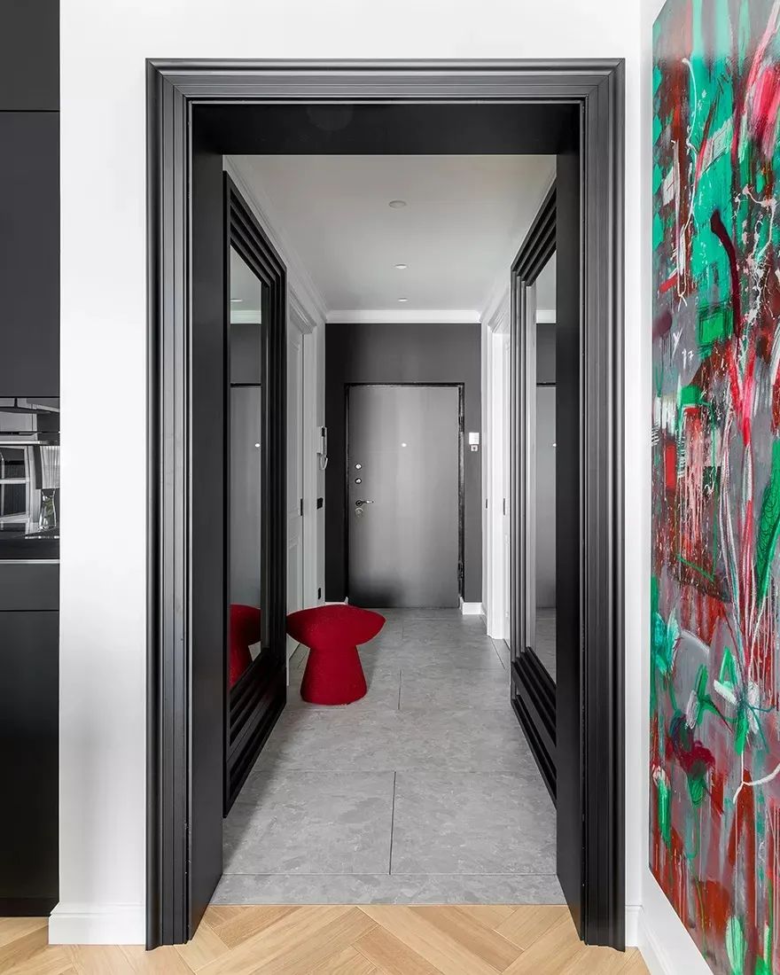 黑白魅力 · 120㎡艺术空间设计丨Alexandra Burmistrova-14