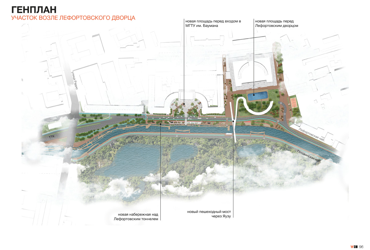Яуза · городская анфилада（亚乌扎河城市长廊）丨俄罗斯莫斯科丨莫斯科建筑学院МАРШ与Wowhaus建筑事务所-83