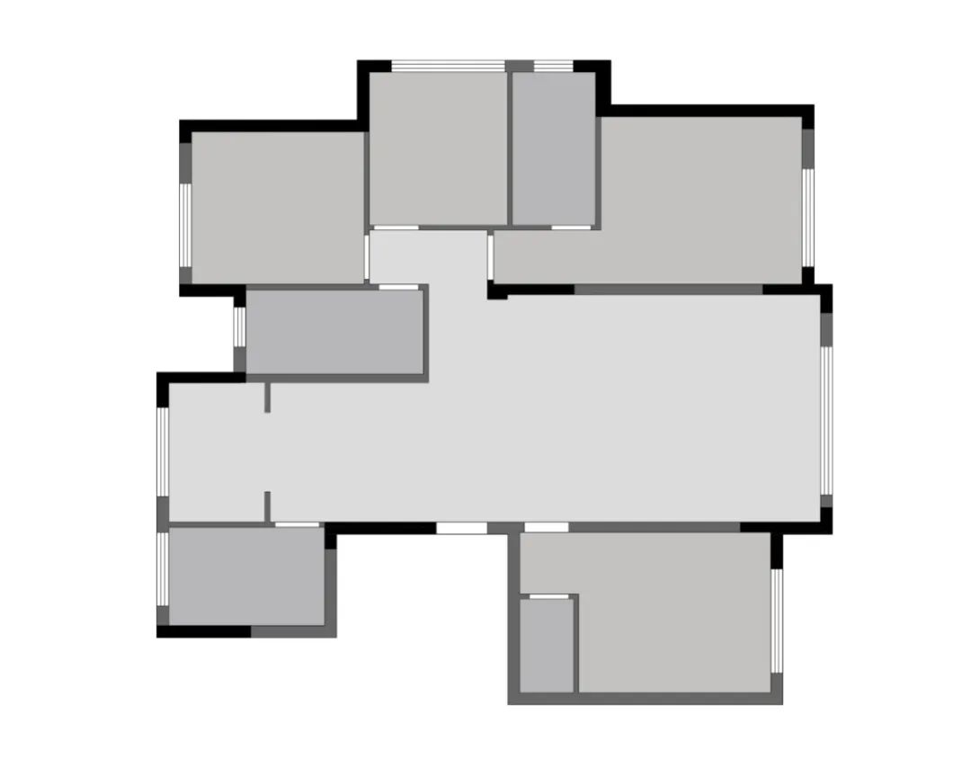 圣日尔曼大道的极简浪漫 | 黑白灰++ 铁锈红的家-94