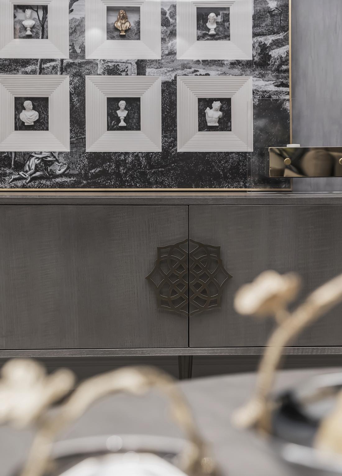 灰色调质感的惊艳生活丨朴森全案设计-2