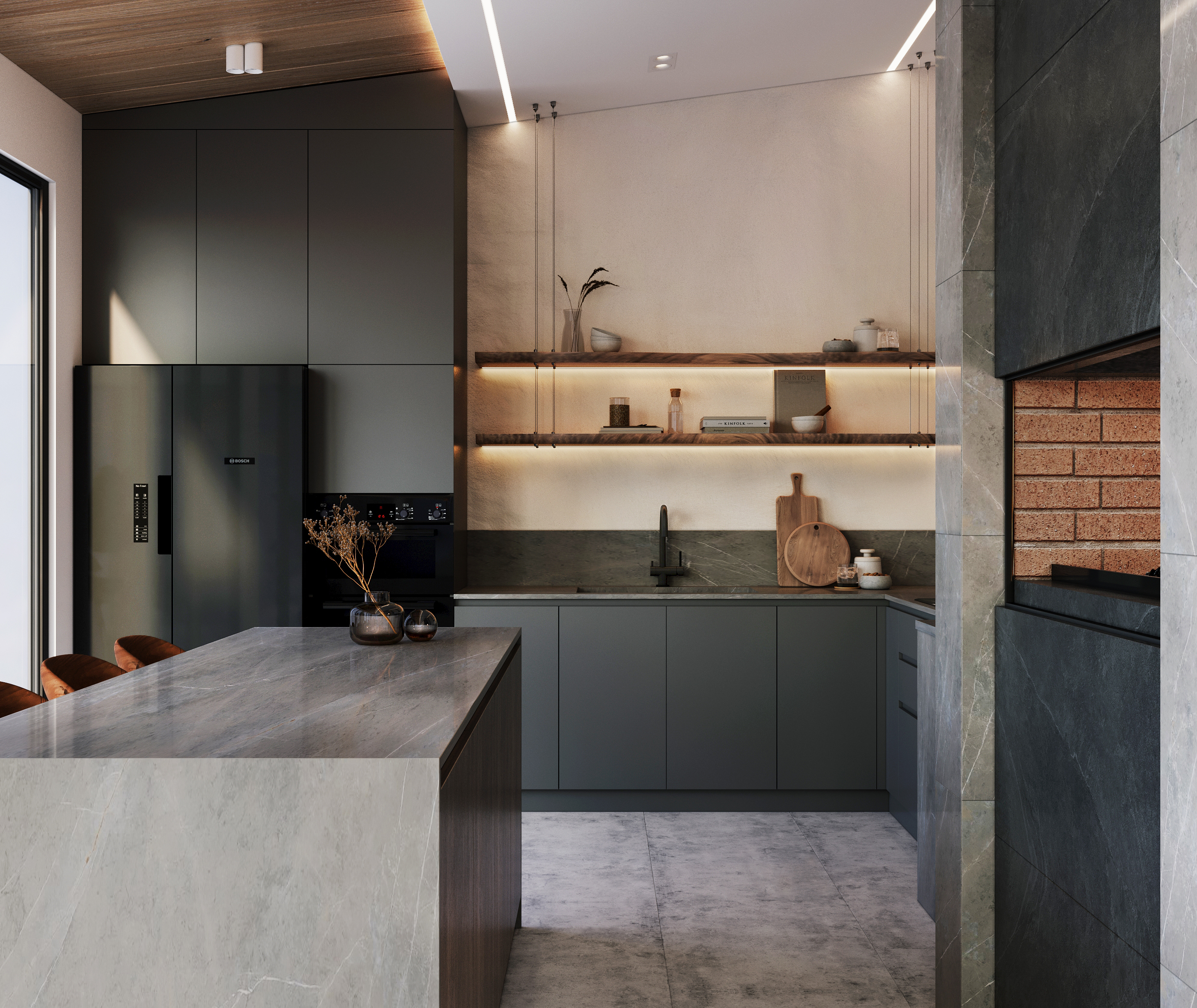 现代主义夏日厨房设计-3