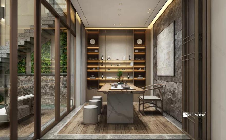 华润天合原木轻奢风亲子互动空间-13