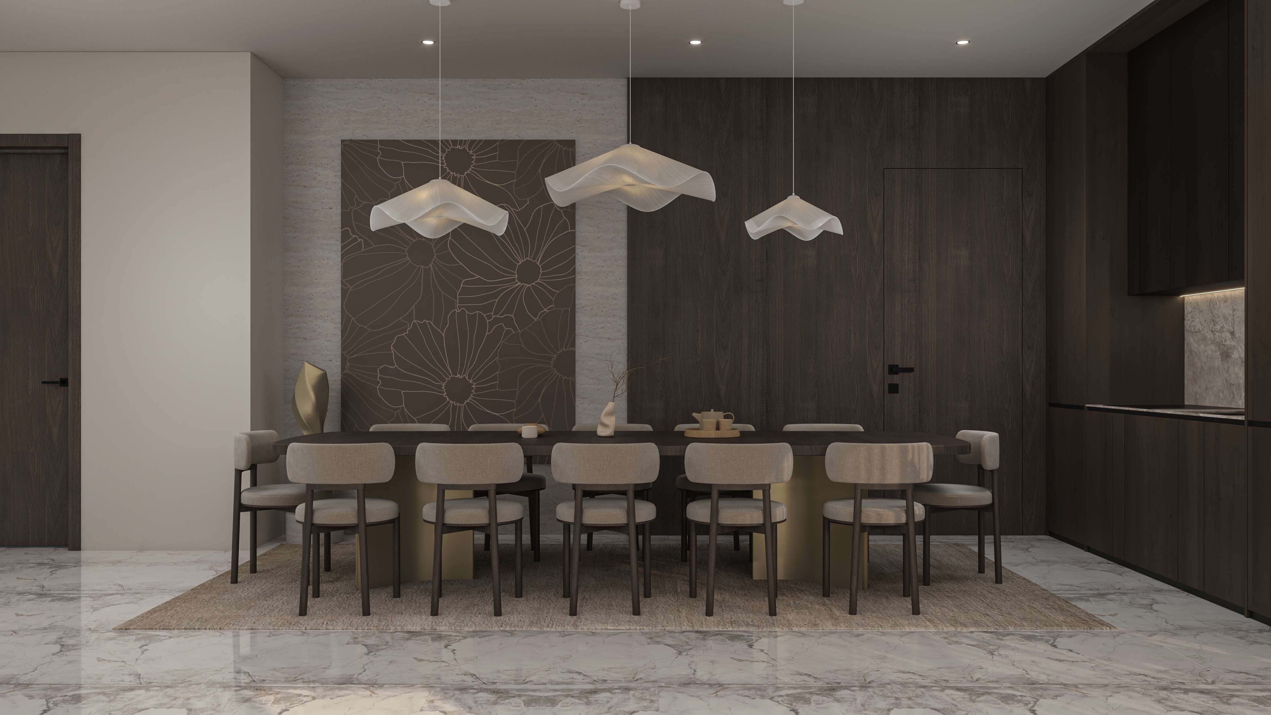 客厅与餐厅空间设计-7