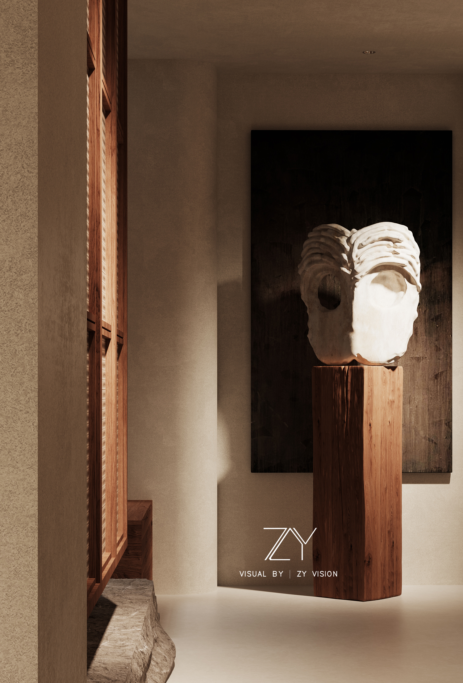 诧寂奶油风 现代别墅 -1