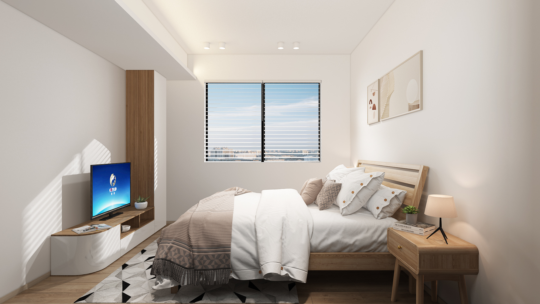 深圳口山全案设计：宝安·海滨广场，四代同堂的温馨家-1