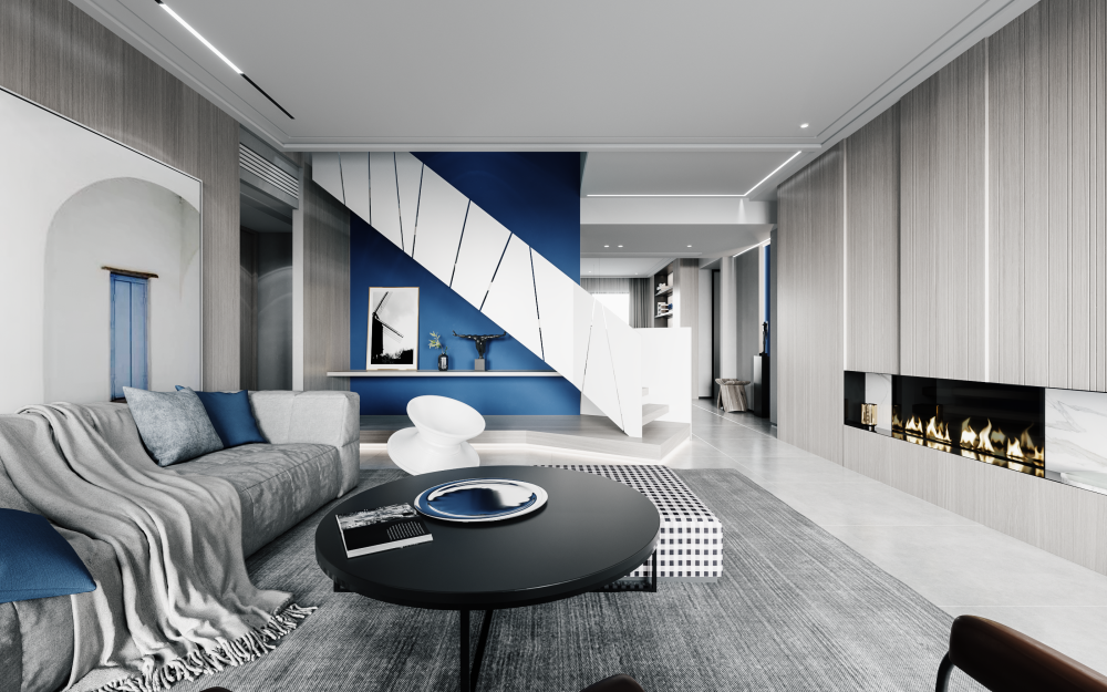 简约蓝调，大师手笔-1