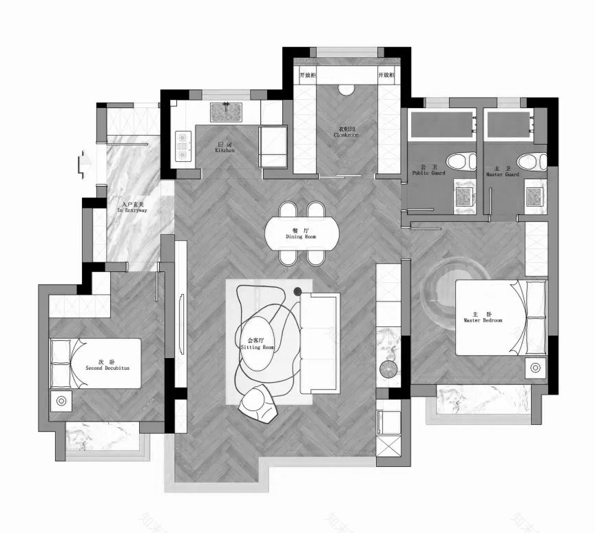 100㎡简约公寓丨辰境设计,界末空间设计-55