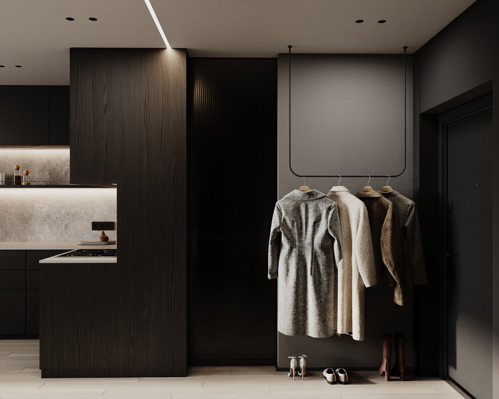 基辅某70平住宅公寓室内设计与可视化项目丨乌克兰基辅-10