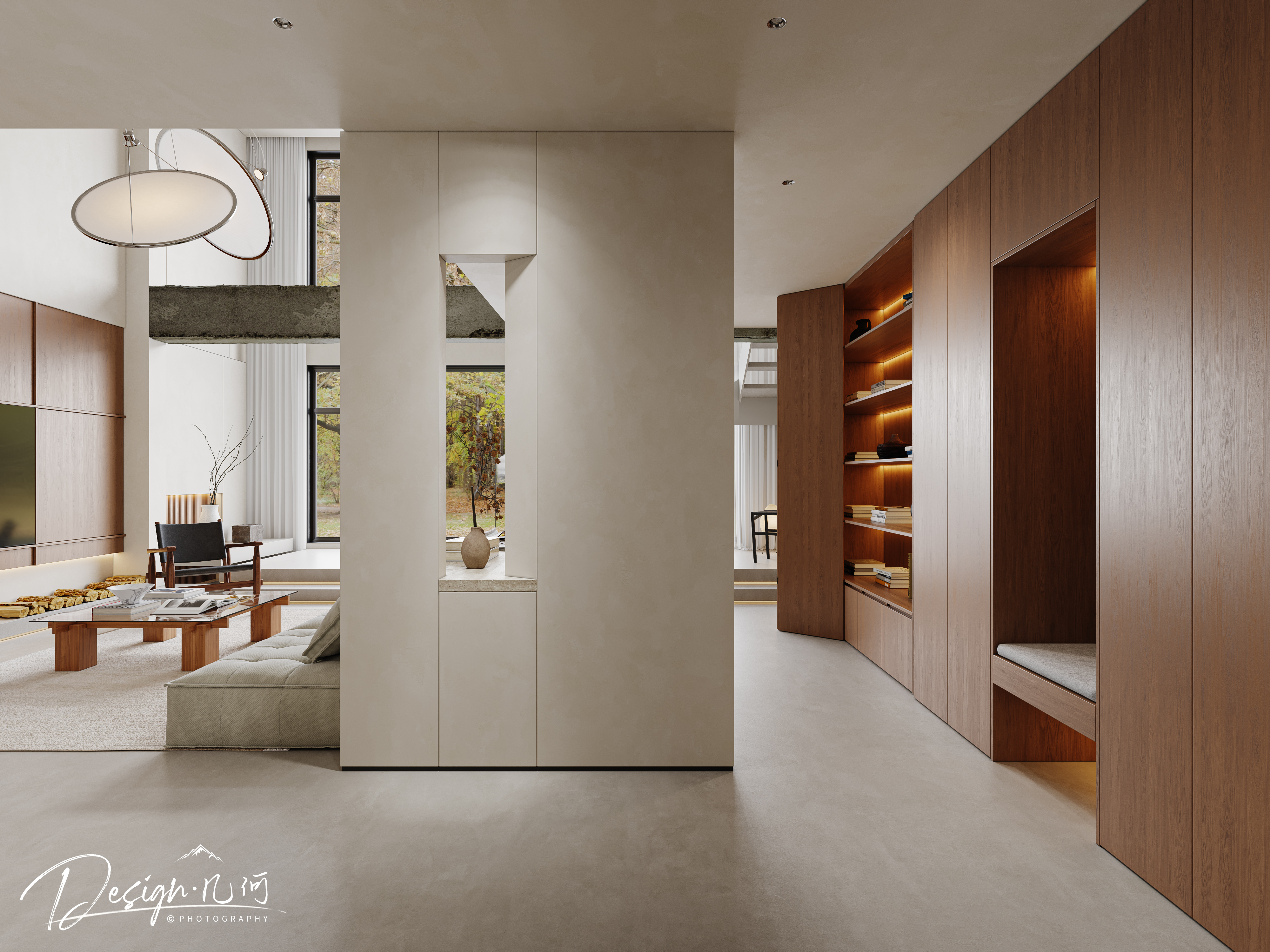 几何空间视觉表现 | 天玺湾中古风客餐厅（日景篇）-8