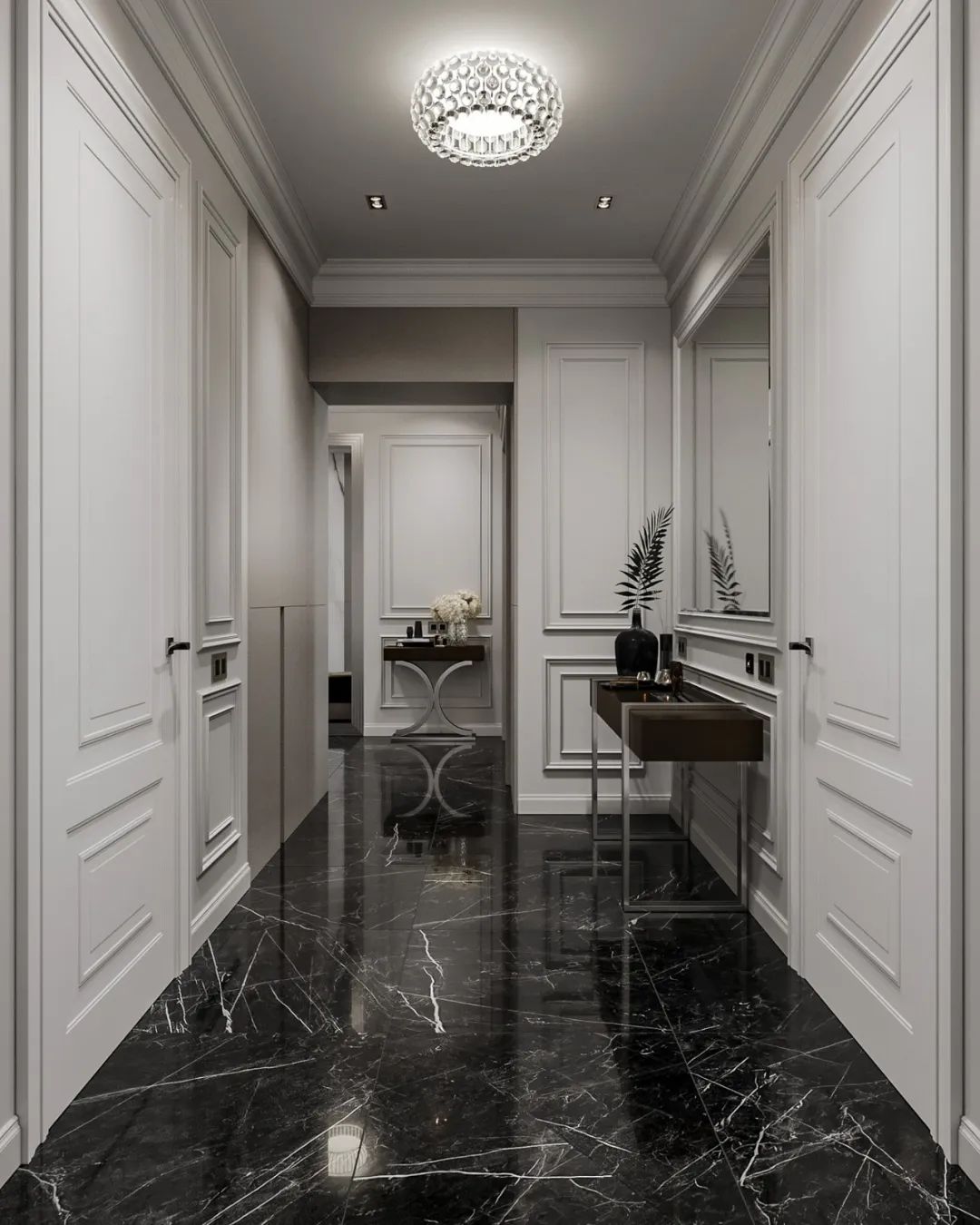 500㎡联排别墅,现代东方诗意空间丨东易日盛北京原创别墅分公司-69