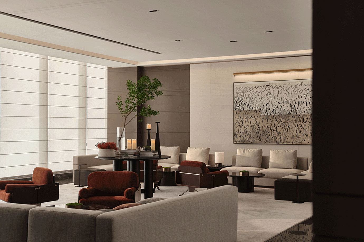 栖霞建设星叶栖悦湾展示中心丨中国南京丨硬装矩阵纵横,软装梵池设计-41
