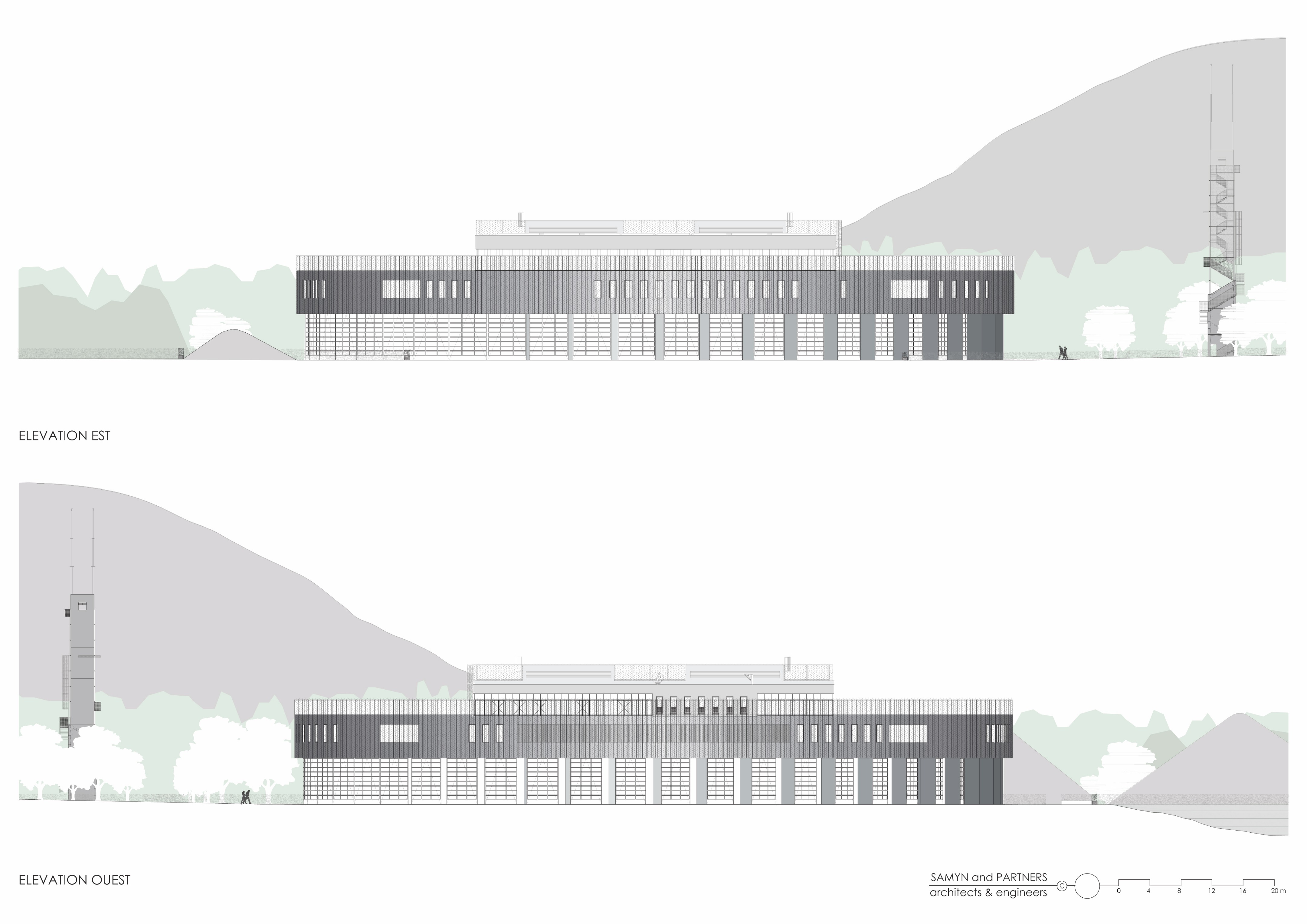 简约功能,环保节能的消防站设计-95