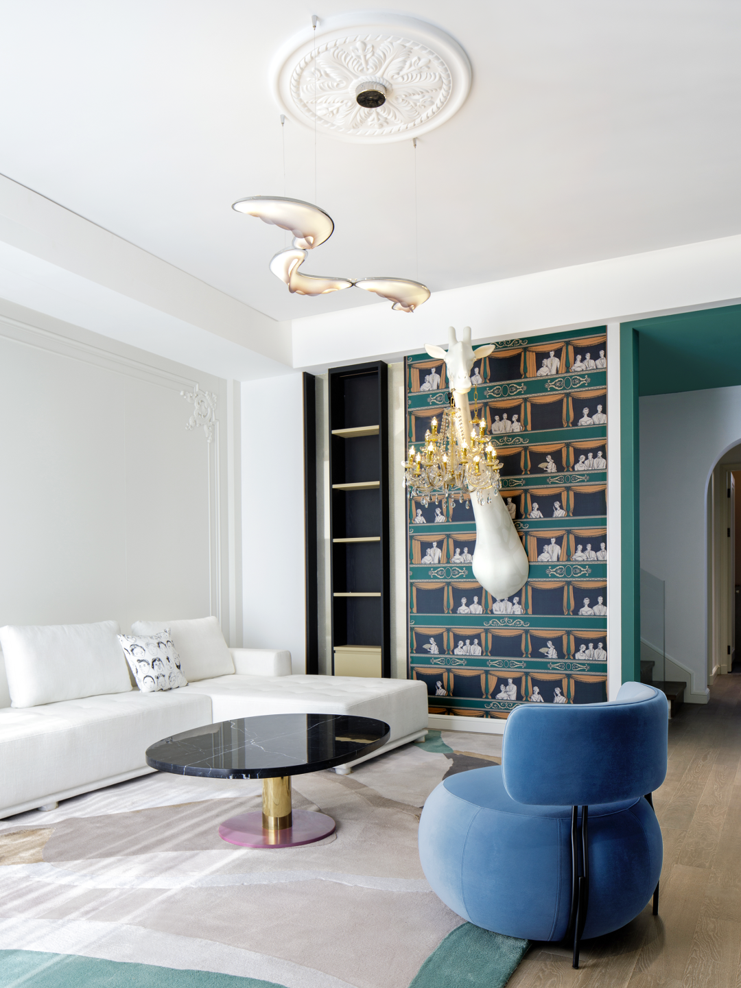 宁波 90 后夫妻 300㎡混搭古典婚房设计丨中国宁波丨杭州拾间系空间设计-12